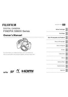 Fujifilm FinePix S8600 manual. Camera Instructions.